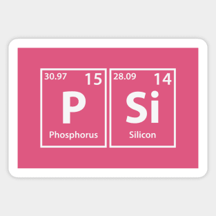 Psi (P-Si) Periodic Elements Spelling Sticker